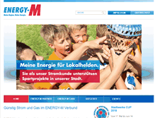 Tablet Screenshot of energy-m.de